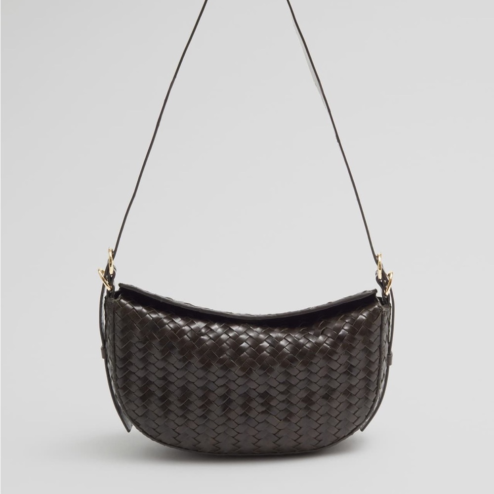 NWOT - & Other Stories Braided Leather Shoulder Bag